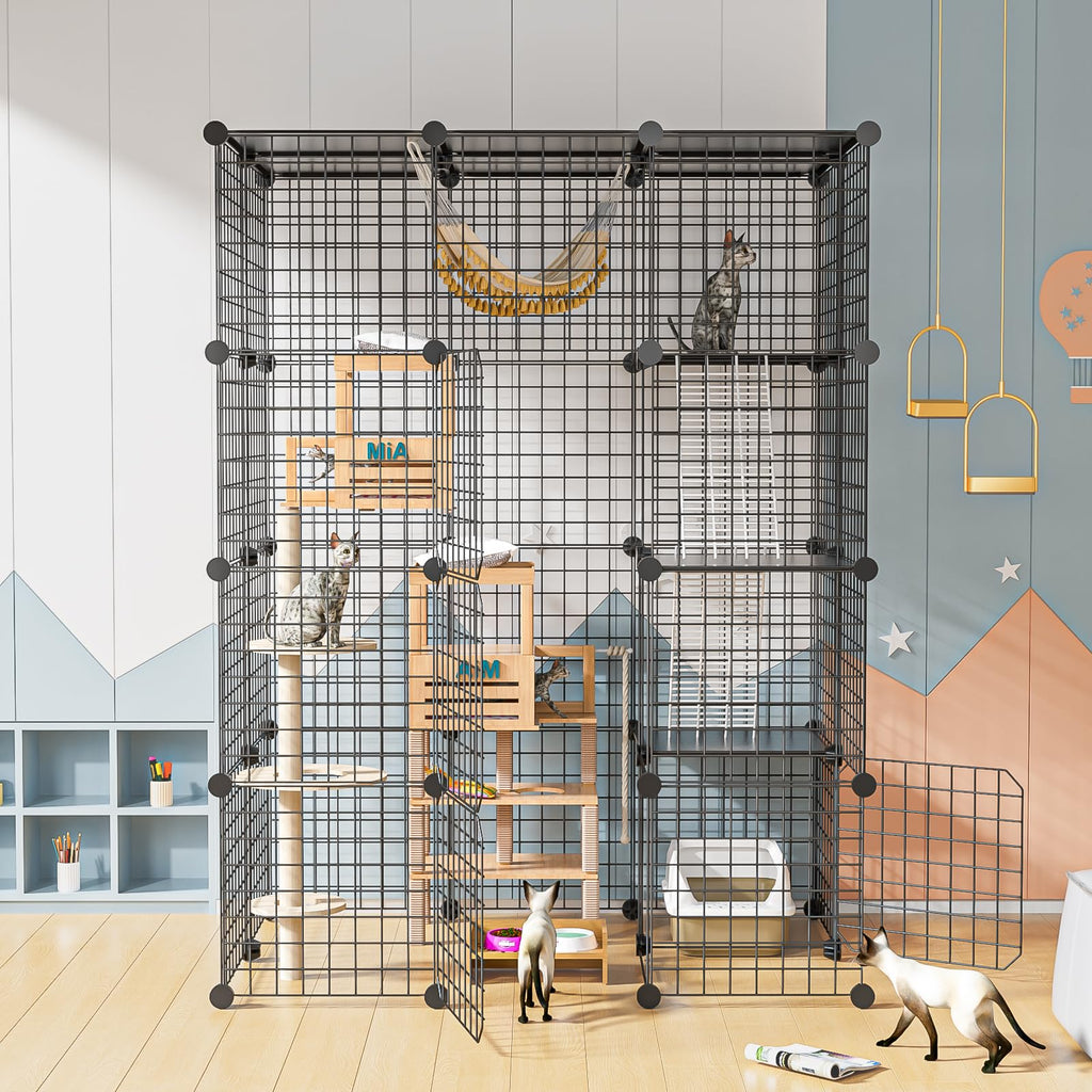 Large Detachable Metal Wire Cat Enclosure T2493