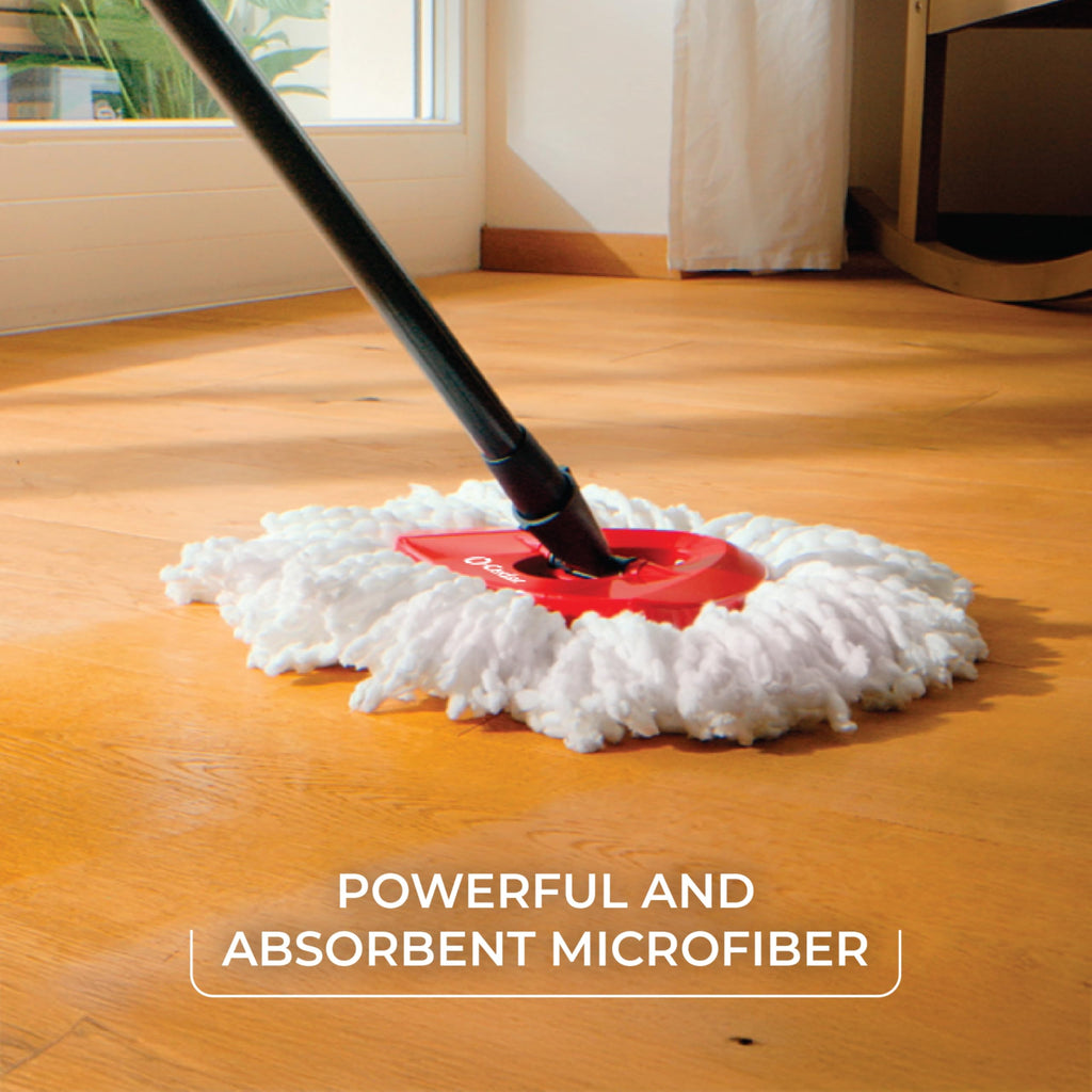Microfiber Spin Mop & Bucket Floor Cleaning System with 2 Refills A3896