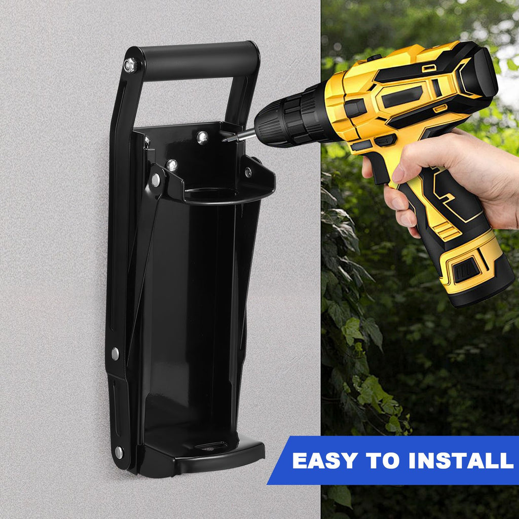 Heavy Duty Stainless Steel Wall Mounted Can Crusher I5282