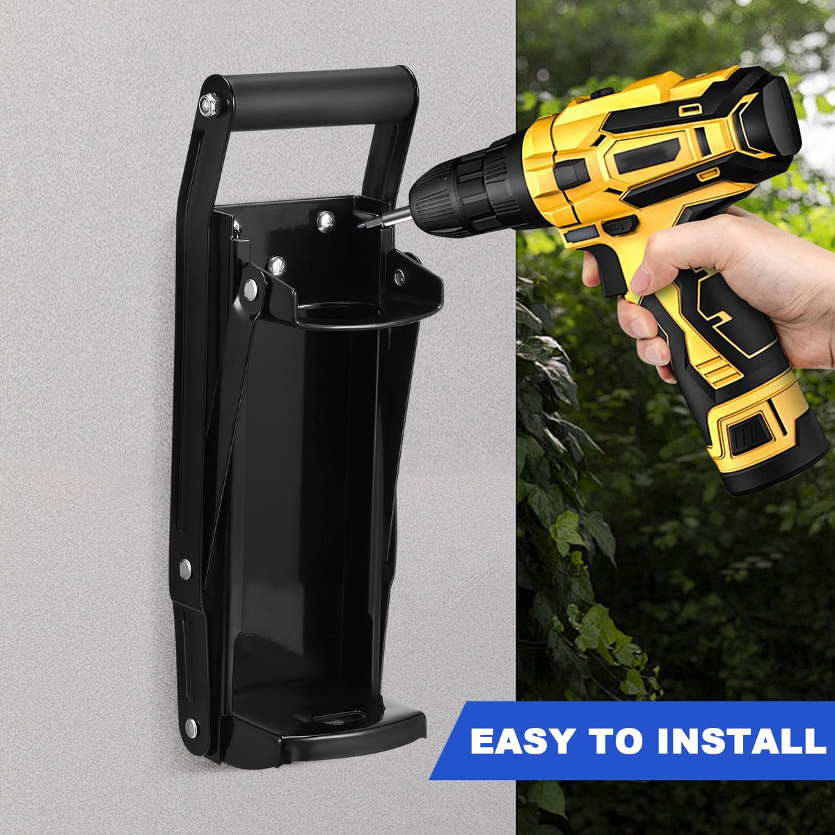 Heavy Duty Stainless Steel Wall Mounted Can Crusher I5282