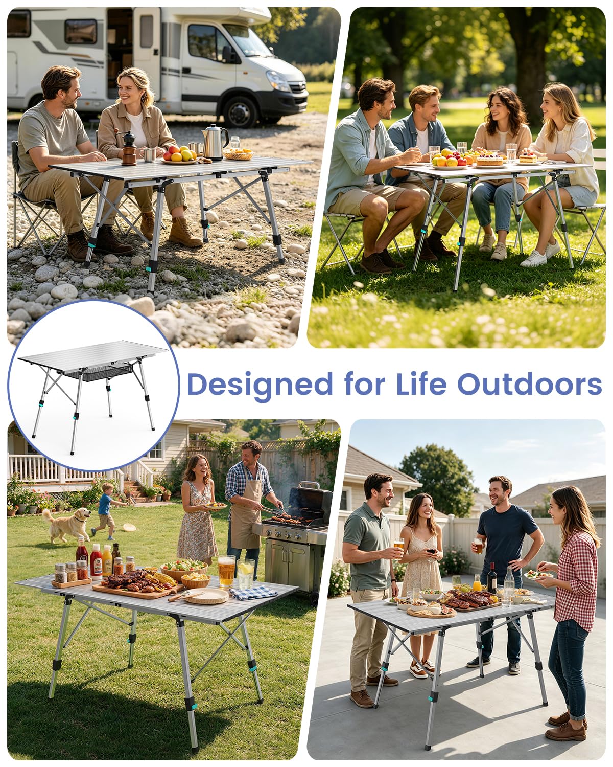 Aluminum Folding Camping Table R84557