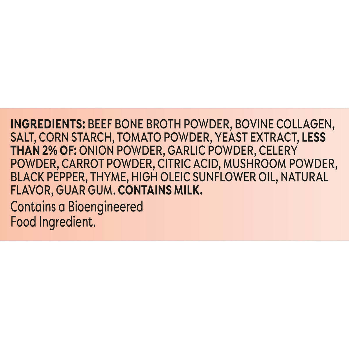 Beef Bone Broth Instant Powder Mix Packets, 6 Count E9500