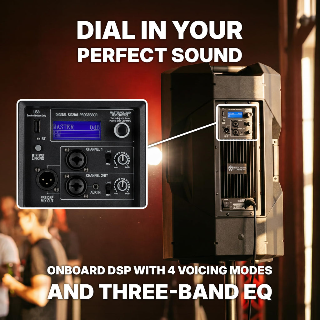 15" Powered PA Speaker with Bluetooth E1199