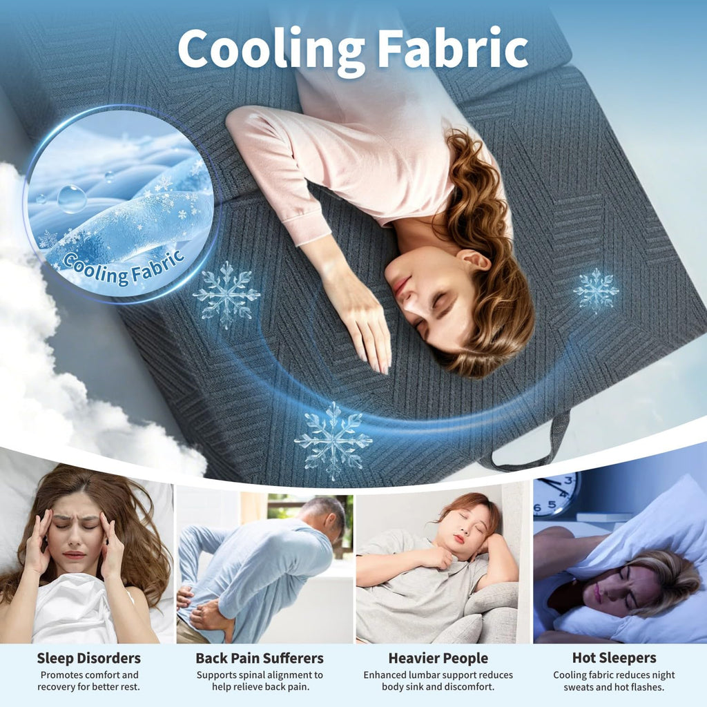 6 Inch Foldable Memory Foam Mattress Queen Size N3238