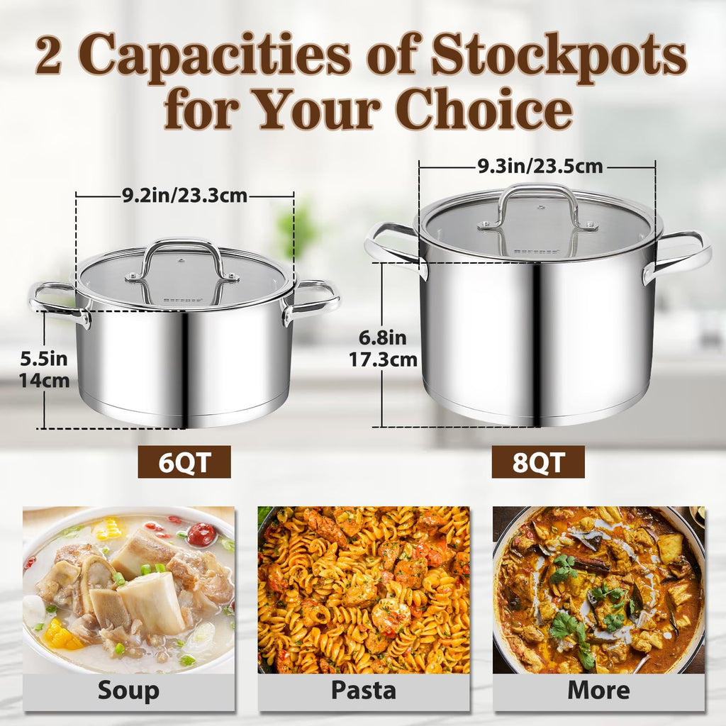 Stainless Steel 8-Quart Stock Pot U7243