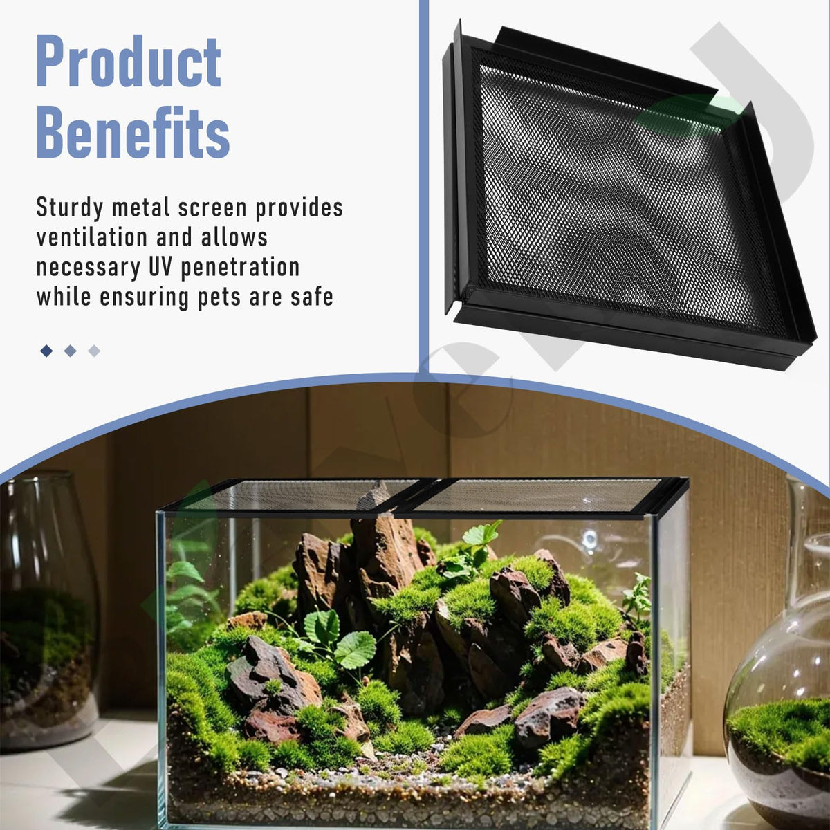 10-Gallon Screen Cover for Aquariums and Glass Tanks J153