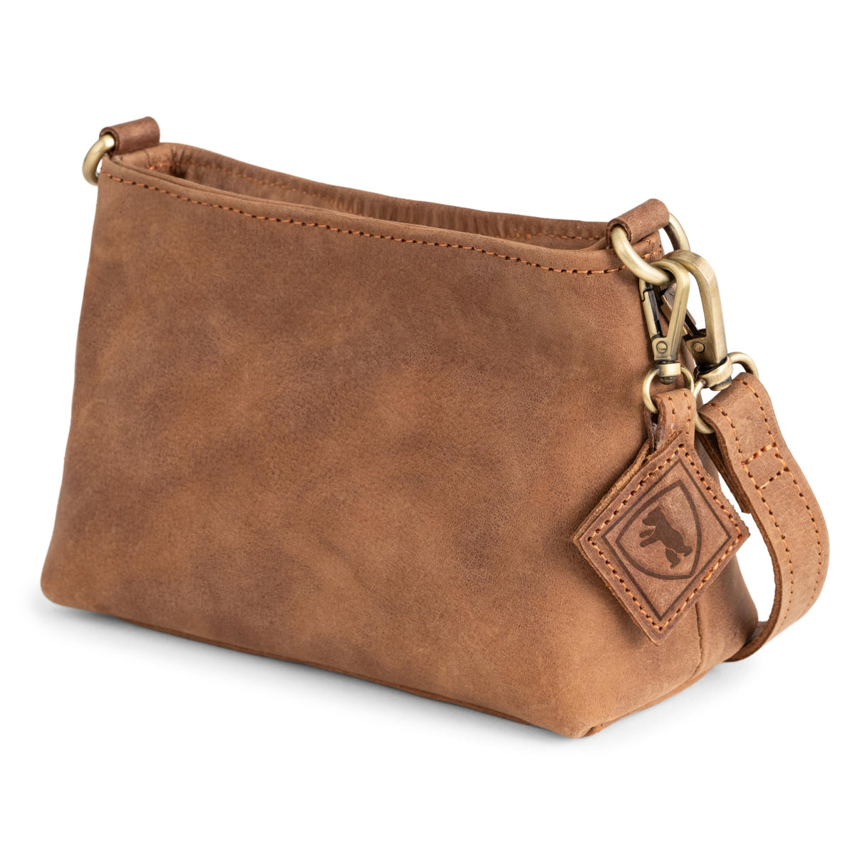 Full Grain Leather Crossbody Purse U697