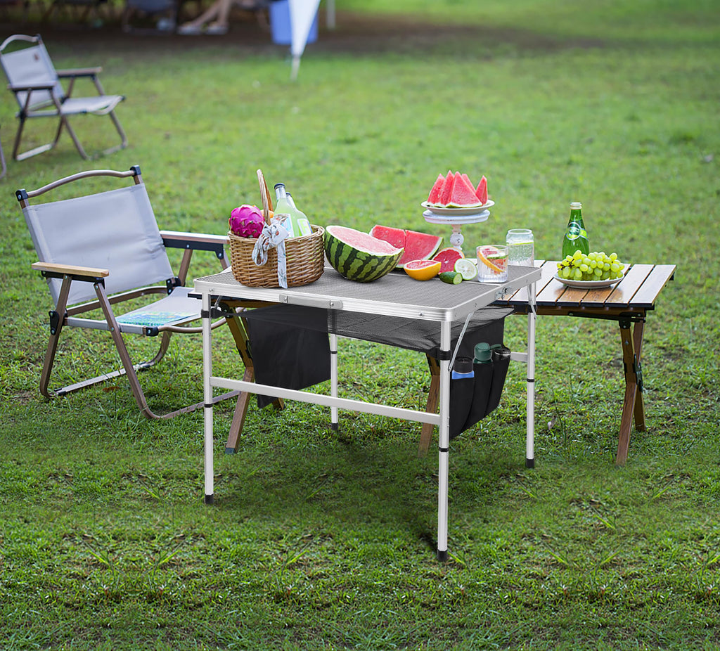 Height Adjustable Aluminum Folding Table U744679