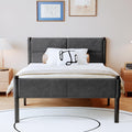 14 Inch Twin Size Grey Metal Bed Frame C275