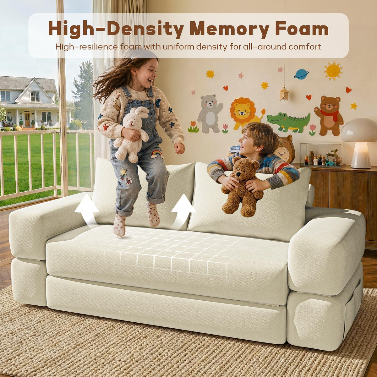 75'' Convertible Sofa Bed Queen V169732