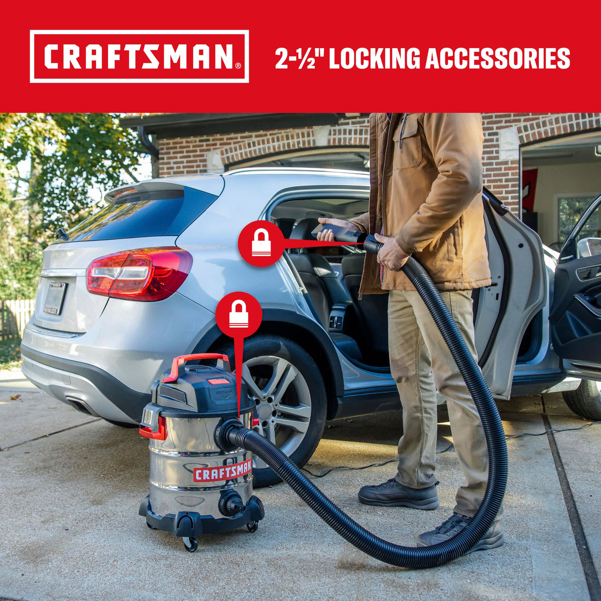 10 Gallon Stainless Steel Wet Dry Vac W868