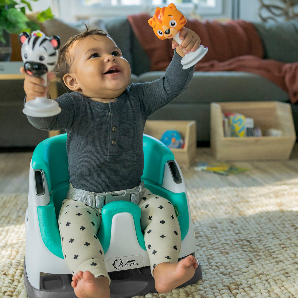 Booster Feeding & Floor Activity Seat with Self-Storing Tray F8997
