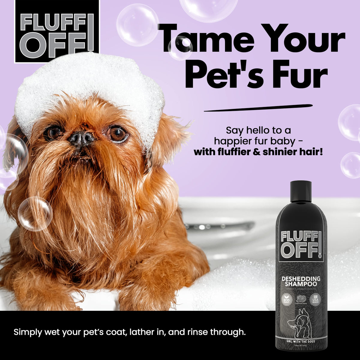 Natural Deshedding Dog & Cat Shampoo N90135