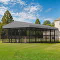 10x20x6.4 FT Outdoor Dog Kennel J601
