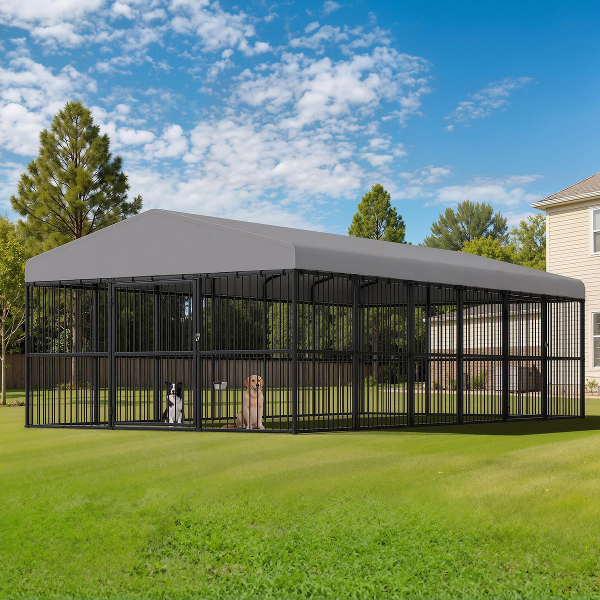 10x20x6.4 FT Outdoor Dog Kennel J601
