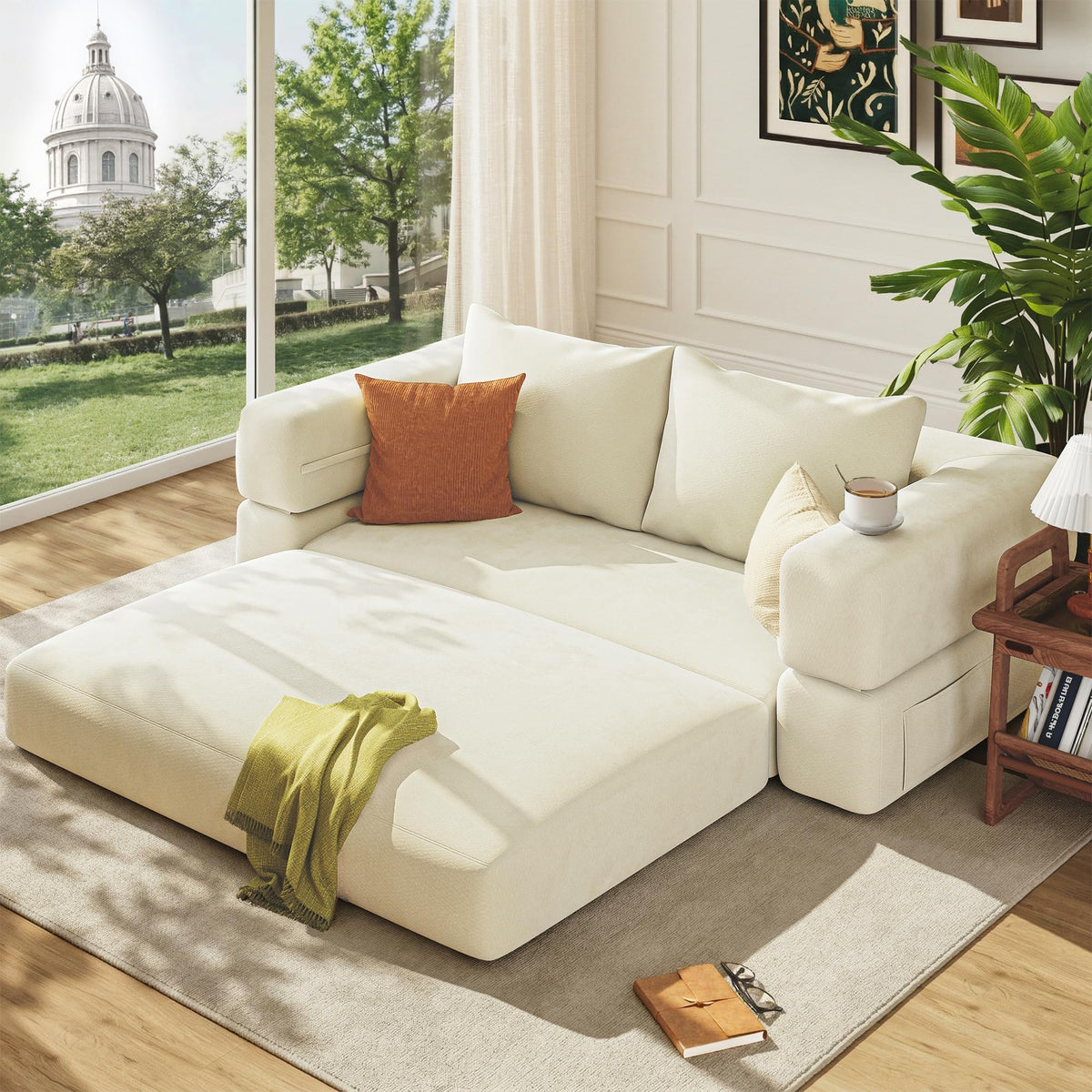 75'' Convertible Sofa Bed Queen V169732