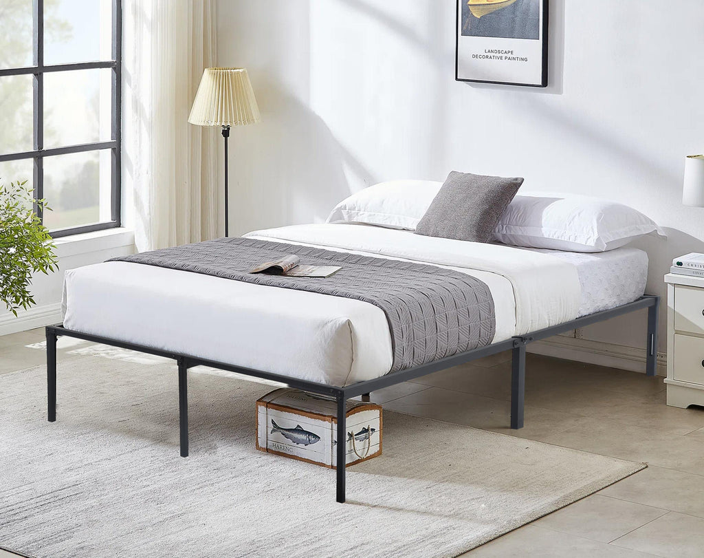 14 Inch Full Size Metal Bed Frame with Storage A685