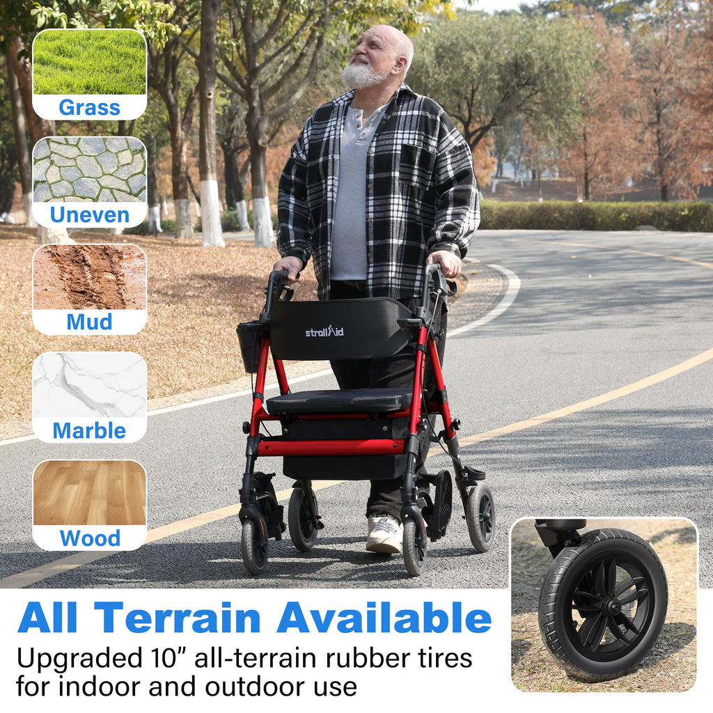2-in-1 Rollator Wheelchair Combo H8792