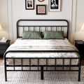 Queen Size Metal Bed Frame with Storage Space B65343