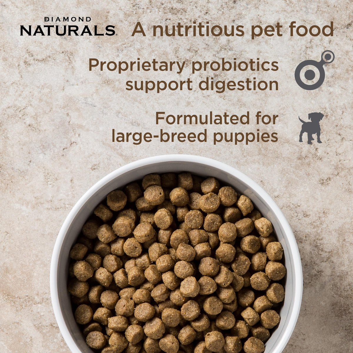 Large Breed Puppy Dry Dog Food Lamb & Rice 40lb A2404