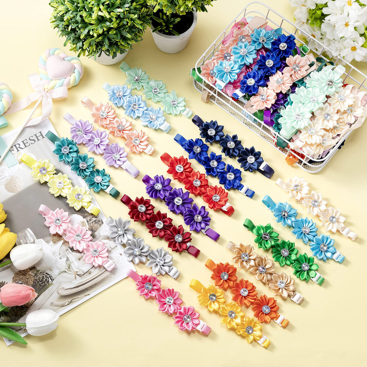 200 Pieces Adjustable Dog Bow Ties L1438